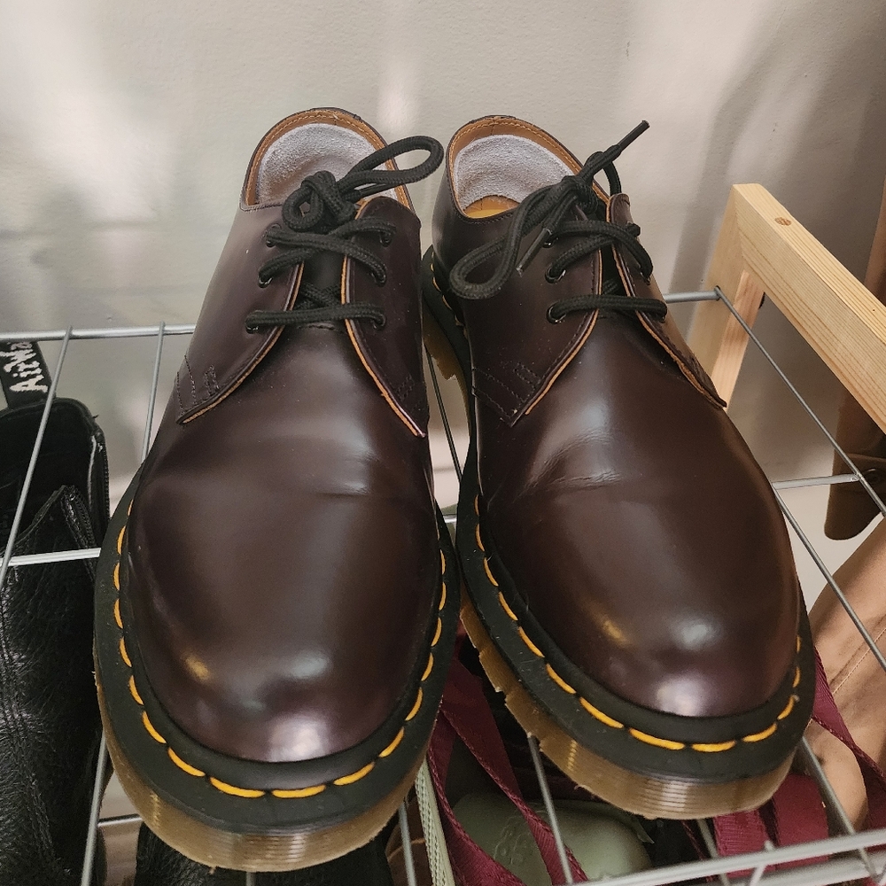 Dark burgundy Doc Martens 1461 oxfords